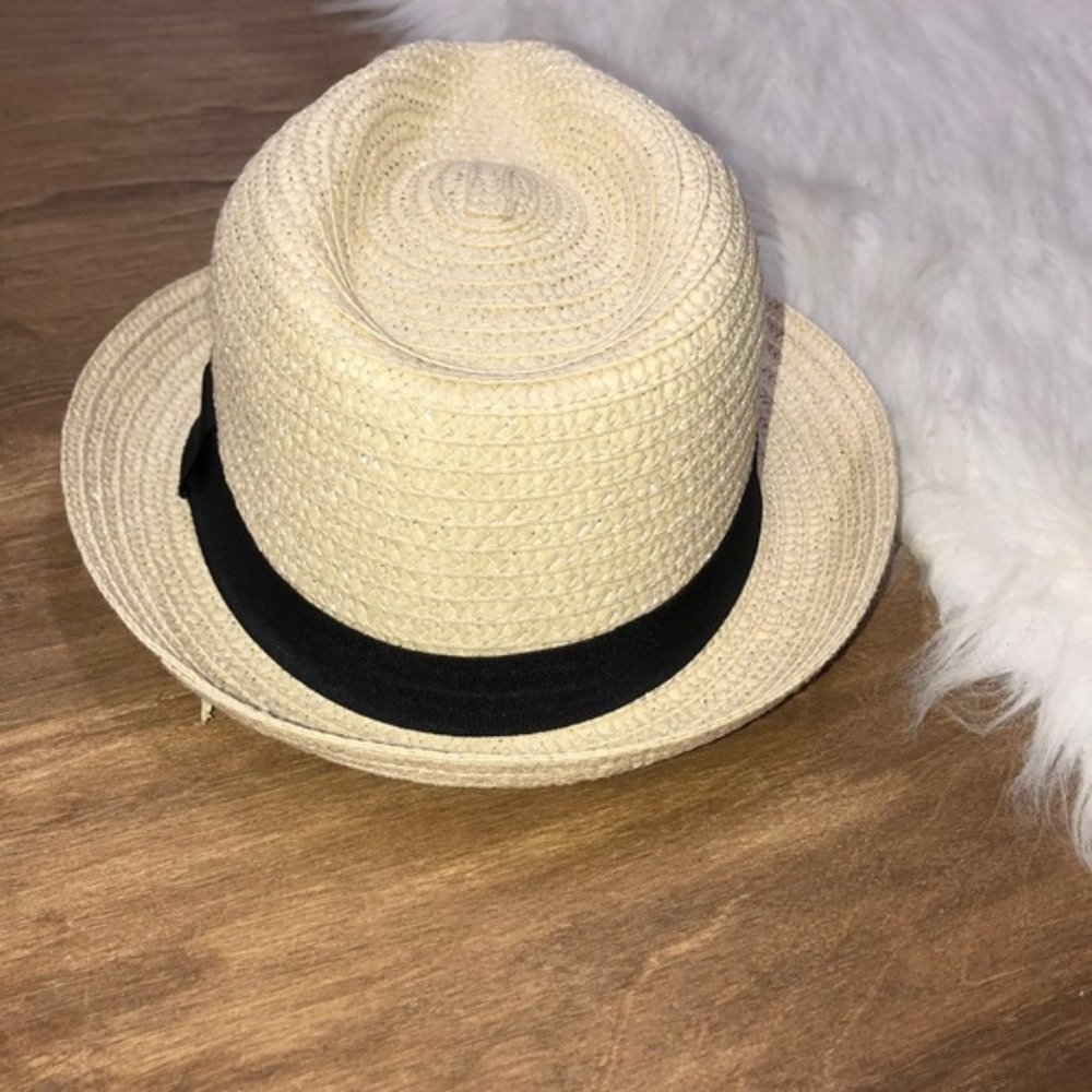 Straw Fedora hat - Picture 4 of 6